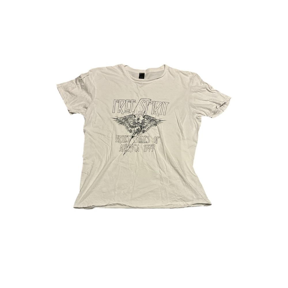 Boutique oversized white band T-shirt